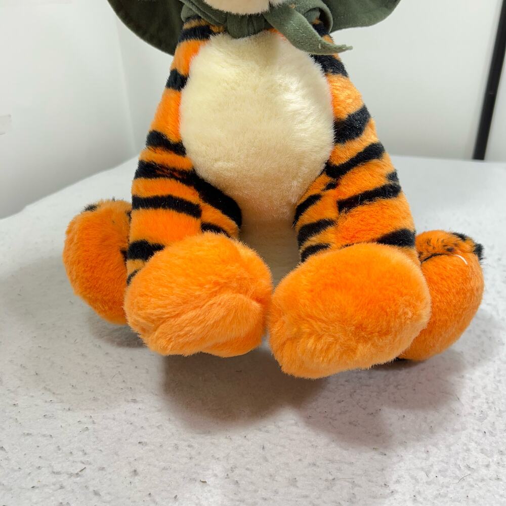 Vintage Disneyland Safari Tigger 14" Plush Stuffed Toy Walt Disney World - Picture 3 of 10